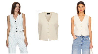 How to Style Button-Down Vest Tops For Women