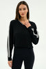 Ellie Fleece V Neck Sweatshirt